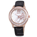 SKONE 9346 hot selling crystal decorated flower dial ladies large wristwatch